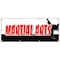 Signmission MARTIAL ARTS BANNER SIGN jiu-jitsu kung fu tae kwon do judo classes B-96 Martial Arts - alternate 1